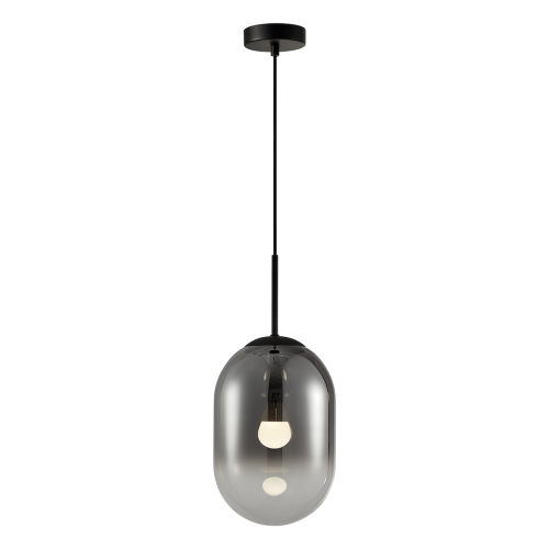 Lampa wisząca ALIAS ML0323 Milagro 1xE14 max 40W LED Metal + Szkło Czarny