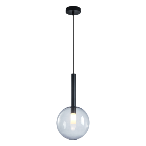Lampa wisząca NIKO ML0329 Milagro 1xG9 max 9W LED Metal + Szkło Czarny