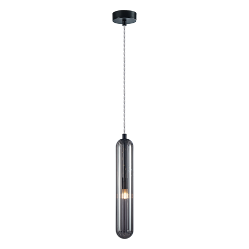 Lampa wisząca PAX ML0337 Milagro 1xG9 max 9W LED Metal + Szkło Czarny