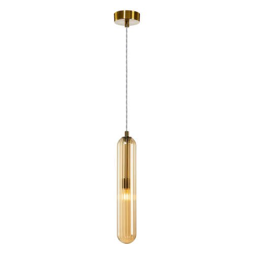 Lampa wisząca PAX ML0338 Milagro 1xG9 max 9W LED Metal + Szkło Złoty