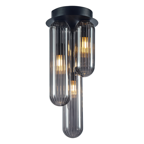 Lampa wisząca sufitowa PAX ML0339 Milagro 3xG9 max 9W LED Metal + Szkło Czarny