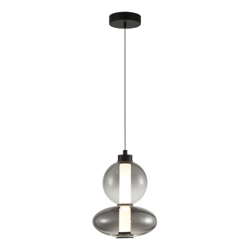 Lampa wisząca DAPHNE ML0344 Milagro 12W LED Metal + Szkło Czarny
