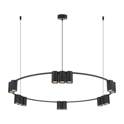 Lampa wisząca GENESIS ML0376 Milagro 15xGU10 max 8W LED Aluminium Czarny