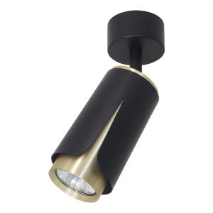 Lampa sufitowa spot FLOWER ML0264 Milagro 1xGU10 max 8W LED Aluminium Czarny + Złoty