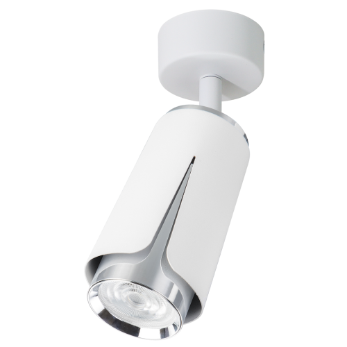 Lampa sufitowa spot FLOWER ML0272 Milagro 1xGU10 max 8W LED Aluminium Biały + Chrom