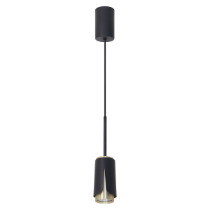 Lampa wisząca FLOWER ML0267 Milagro 1xGU10 max 8W LED Aluminium Czarny + Złoty