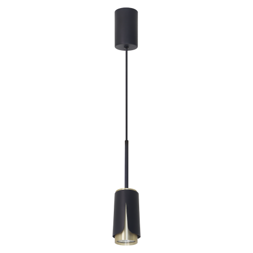 Lampa wisząca FLOWER ML0267 Milagro 1xGU10 max 8W LED Aluminium Czarny + Złoty