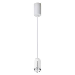 Lampa wisząca FLOWER ML0275 Milagro 1xGU10 max 8W LED Aluminium Biały + Chrom