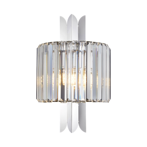 Lampa ścienna kinkiet MARGOT ML0412 Milagro 2xE14 max 40W LED Metal + Kryształ Chrom
