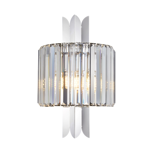 Lampa ścienna kinkiet MARGOT ML0412 Milagro 2xE14 max 40W LED Metal + Kryształ Chrom