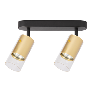 Lampa sufitowa spot RICKY ML0691 Milagro 2xGU10 Aluminium + Tworzywo Sztuczne Złoty