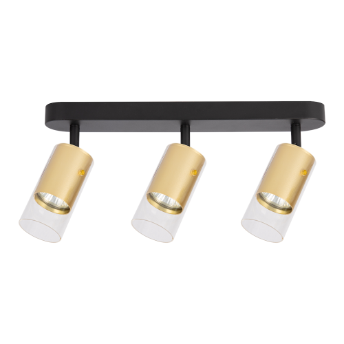 Lampa sufitowa spot RICKY ML0692 Milagro 3xGU10 Aluminium + Tworzywo Sztuczne Złoty