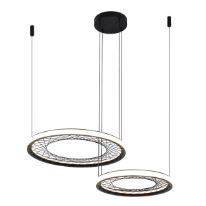 Lampa wisząca NEST ML0525 Milagro 77W LED Metal + Tworzywo Sztuczne Czarny