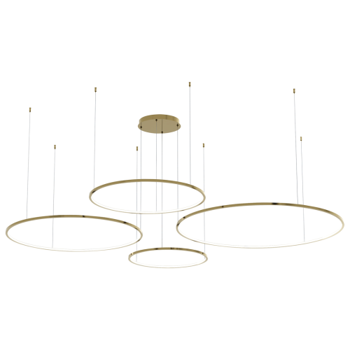 Lampa wisząca SATURNO ML0849 Milagro 120W LED Metal + Tworzywo Sztuczne Złoty