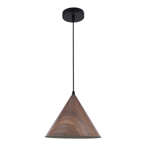 Lampa wisząca FUJI MLP0871 Milagro 1xE27 Metal Imitacja Drewna + Czarny