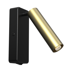 Lampa ścienna kinkiet SANTI ML1014 Milagro 1xG9 Aluminium Czarny/Złoty