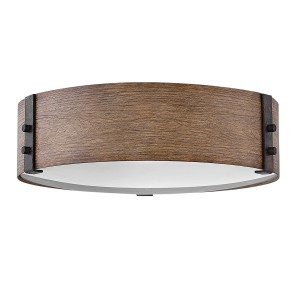 Lampa zewnętrzna Plafon ogrodowy Sawyer HK-SAWYER-F-M-SQ Elstead Lighting 3xE14 40W Stal, szkło matowe Brązowy, Czarny