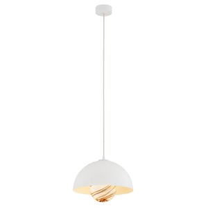 Lampa Wisząca Piava 8443 Argon 1xE14 7W Szkło/ Stal Lakierowana, Marmurkowy