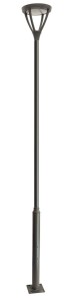 Latarnia ogrodowa Mars MLS LB-H4400 N SU-MA LED 45 W, 230 V Ciemny popiel