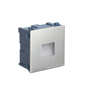 Oprawa elewacyjna wpuszczana Mur Led Inox MR05 SU-MA LED, 1W, 230 V Srebrny
