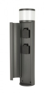 Słupek ogrodowy lampa stojąca Elborn EL3113 SU-MA G9, 1 x 5 W, 230V Ciemny popiel