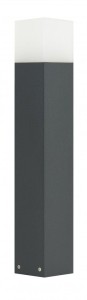 Lampa stojąca słupek ogrodowy Cube CB-580 DG SU-MA E27, 1 x max 20 W, 230V Ciemny popiel