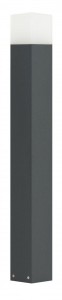 Lampa stojąca słupek ogrodowy Cube CB-830 DG SU-MA E27, 1 x max 20 W, 230V Ciemny popiel