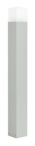 Lampa stojąca słupek ogrodowy Cube Max CB-MAX 1000 AL SU-MA E27, 1 x max 20 W, 230V Srebrny
