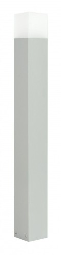 Lampa stojąca słupek ogrodowy Cube Max CB-MAX 1000 AL SU-MA E27, 1 x max 20 W, 230V Srebrny