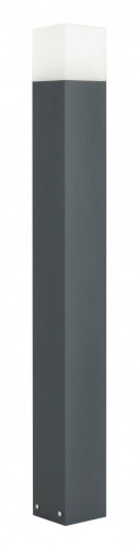 Lampa stojąca słupek ogrodowy Cube Max CB-MAX 1000 DG SU-MA E27, 1 x max 20 W, 230V Ciemny popiel