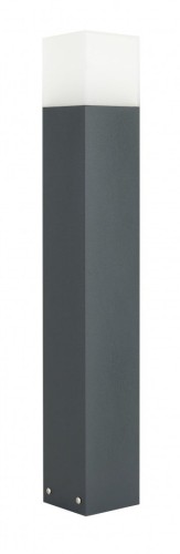 Lampa stojąca słupek ogrodowy Cube Max CB-MAX 700 DG SU-MA E27, 1 x max 20 W, 230V Ciemny popiel