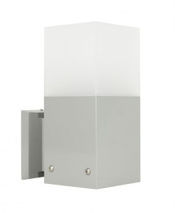 Lampa elewacyjna kinkiet Cube Max CB-MAX K AL SU-MA E27, 1 x max 20 W, 230V Srebrny