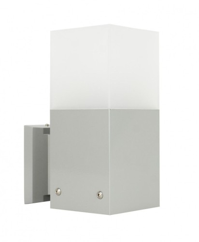 Lampa elewacyjna kinkiet Cube Max CB-MAX K AL SU-MA E27, 1 x max 20 W, 230V Srebrny