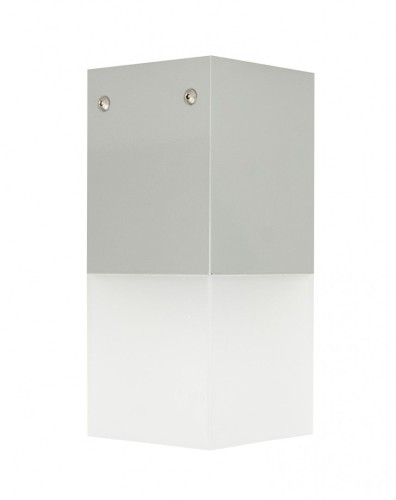 Lampa elewacyjna kinkiet Cube Max CB-MAX S AL SU-MA E27, 1 x max 20 W, 230V Srebrny