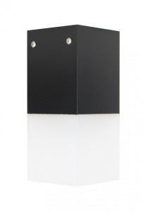 Lampa elewacyjna kinkiet Cube Max CB-MAX S BL SU-MA E27, 1 x max 20 W, 230V Czarny