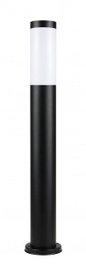Lampa stojąca słupek ogrodowy Inox Black ST 022-650 SU-MA E27, 1 x 40 W, 230 V Czarny