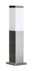 Lampa stojąca słupek ogrodowy Inox Kwadratowa SS802-450 SU-MA E27, 1 x 40 W, 230 V