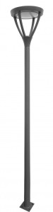 Lampa masztowa zewnętrzna Mars MLS-LB-22A 4000K SU-MA LED 45 W, 230 V Ciemny popiel