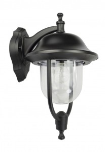 Lampa elewacyjna kinkiet Prince K 3012/1/O SU-MA E27, 1 x 60 W, 230 V Czarny, patyna