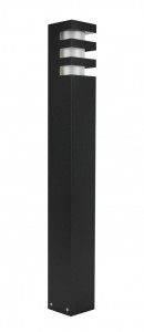 Słupek ogrodowy lampa stojąca RADO 1 BL SU-MA E27, 1 x 18 W, 230 V Czarny