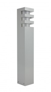 Słupek ogrodowy lampa stojąca RADO 2 AL SU-MA E27, 1 x 18 W, 230 V Srebrny