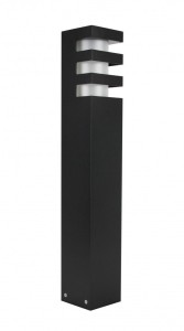 Słupek ogrodowy lampa stojąca RADO 2 BL SU-MA E27, 1 x 18 W, 230 V Czarny