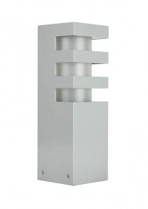 Słupek ogrodowy lampa stojąca RADO 3 AL SU-MA E27, 1 x 18 W, 230 V Srebrny