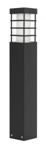 Słupek ogrodowy lampa stojąca RADO II 2 BL SU-MA E27, 1 x 18 W, 230 V Czarny