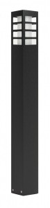 Słupek ogrodowy lampa stojąca RADO III 1 BL SU-MA E27, 1 x 18 W, 230 V Czarny