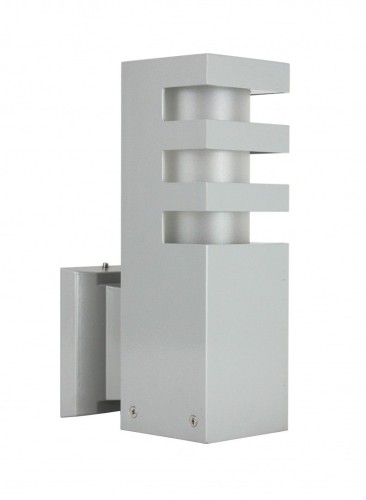 Lampa elewacyjna kinkiet RADO K AL SU-MA E27, 1 x 18 W, 230 V Srebrny