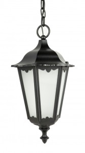 Lampa zewnętrzna latarnia wisząca Retro Classic K 1018/1/D SU-MA E27, 1 x 60 W, 230 V Czarny, patyna