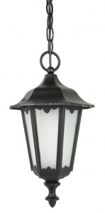 Lampa zewnętrzna latarnia wisząca Retro Midi K 1018/1/M SU-MA E27, 1 x 60 W, 230 V Czarny, patyna
