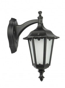 Lampa elewacyjna kinkiet Retro Midi K 3012/1/M SU-MA E27, 1 x 60 W, 230 V Czarny, patyna