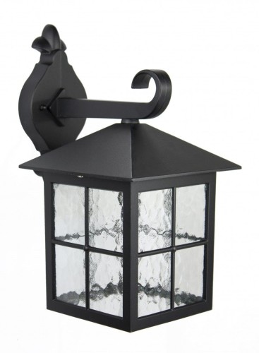 Lampa elewacyjna kinkiet Wenecja K 3012/1/KW SU-MA E27, 1 x 60 W, 230 V Czarny, patyna